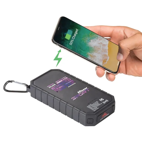High Sierra® IPX 5 Solar Fast Wireless Power Bank - High Sierra® IPX 5 Solar Fast Wireless Power Bank - Image 4 of 13