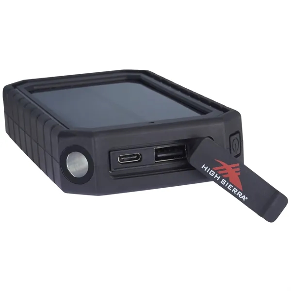 High Sierra® IPX 5 Solar Fast Wireless Power Bank - High Sierra® IPX 5 Solar Fast Wireless Power Bank - Image 10 of 13