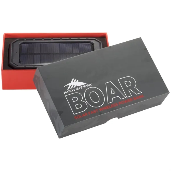 High Sierra® IPX 5 Solar Fast Wireless Power Bank - High Sierra® IPX 5 Solar Fast Wireless Power Bank - Image 11 of 13
