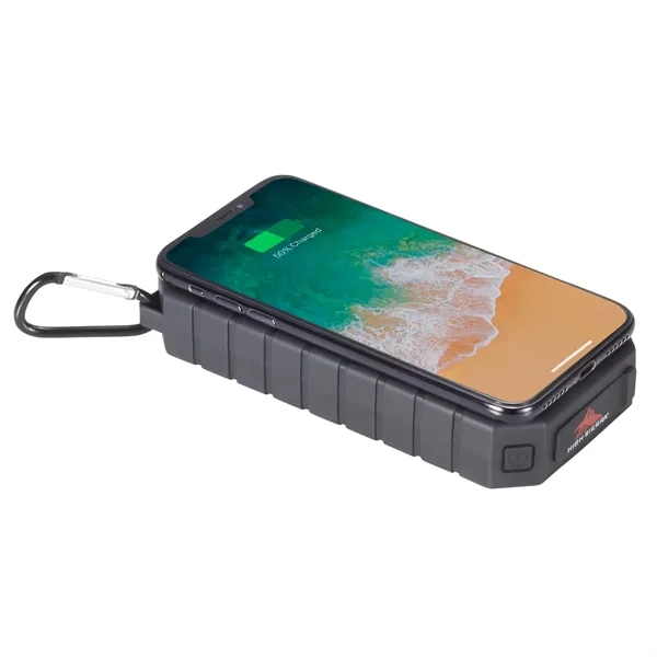 High Sierra® IPX 5 Solar Fast Wireless Power Bank - High Sierra® IPX 5 Solar Fast Wireless Power Bank - Image 8 of 13
