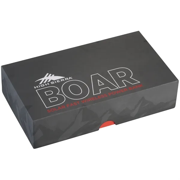 High Sierra® IPX 5 Solar Fast Wireless Power Bank - High Sierra® IPX 5 Solar Fast Wireless Power Bank - Image 13 of 13