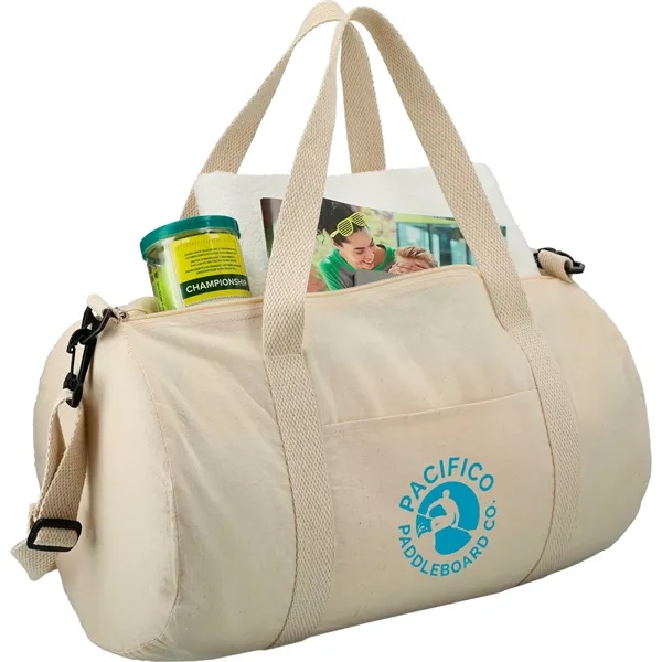 Barrel 18" 5oz Cotton Canvas Duffel Bag - Barrel 18" 5oz Cotton Canvas Duffel Bag - Image 5 of 9