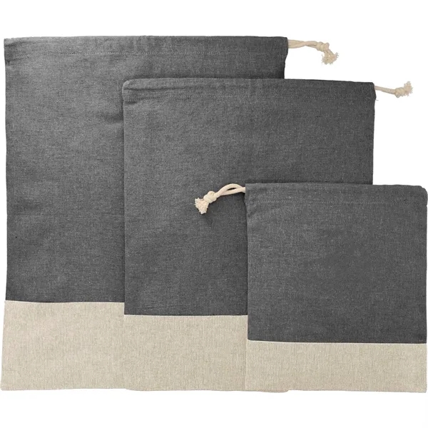Split Recycled 3pc Travel Pouch Set - Split Recycled 3pc Travel Pouch Set - Image 2 of 4