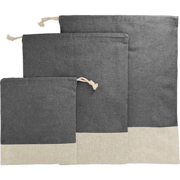 Split Recycled 3pc Travel Pouch Set - Split Recycled 3pc Travel Pouch Set - Image 4 of 4