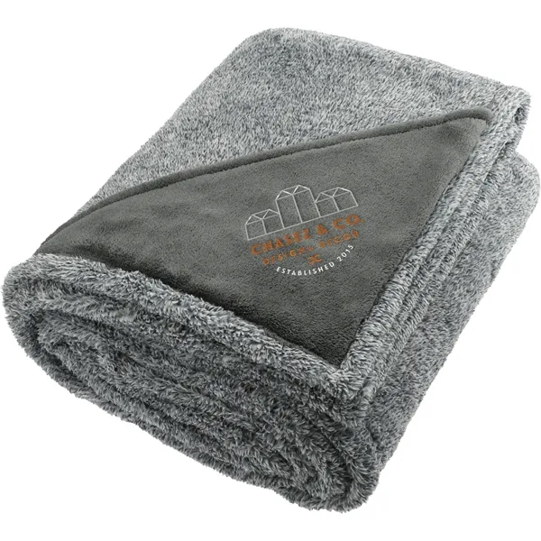 Heathered Fuzzy Fleece Blanket - Heathered Fuzzy Fleece Blanket - Image 3 of 4