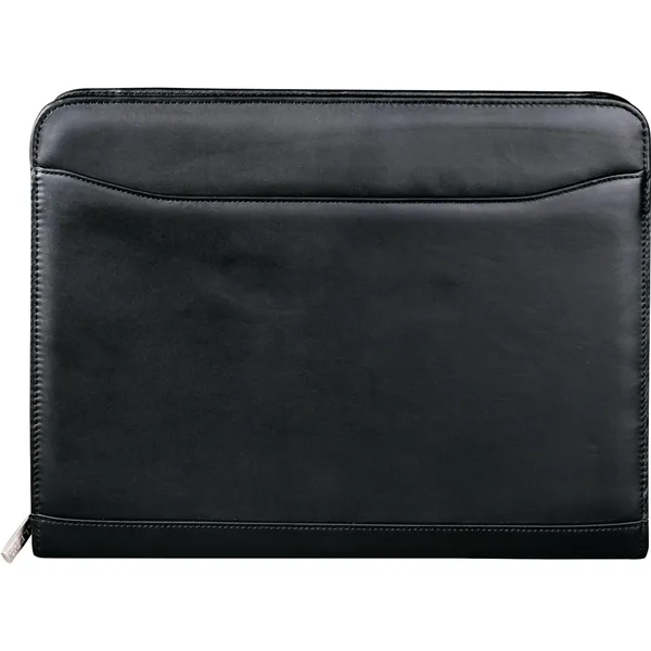 FSC® Mix Millennium Leather Zippered Padfolio - FSC® Mix Millennium Leather Zippered Padfolio - Image 1 of 2
