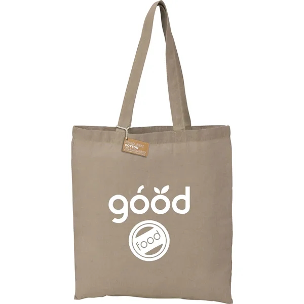 Recycled 5oz Cotton Twill Tote - Recycled 5oz Cotton Twill Tote - Image 13 of 21