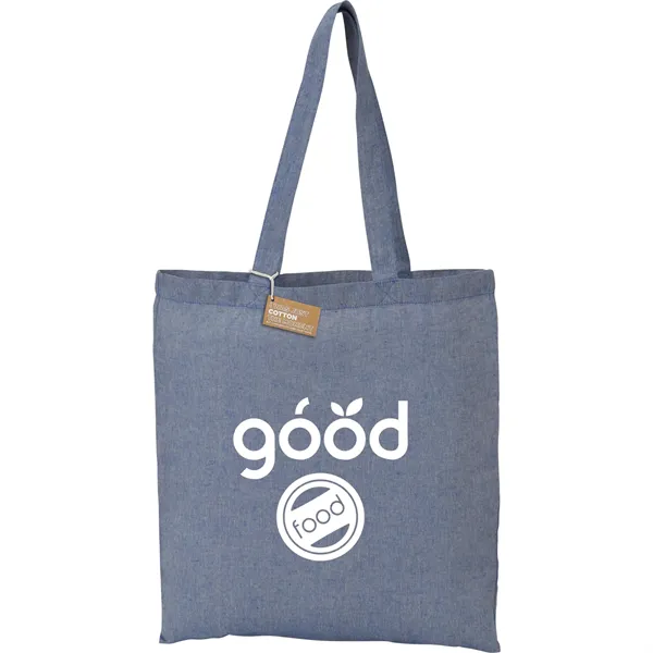 Recycled 5oz Cotton Twill Tote - Recycled 5oz Cotton Twill Tote - Image 8 of 21