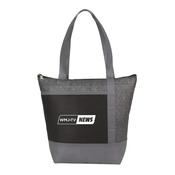 Chrome Non-Woven 9 Can Lunch Cooler - Chrome Non-Woven 9 Can Lunch Cooler - Image 0 of 14