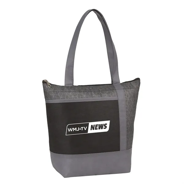 Chrome Non-Woven 9 Can Lunch Cooler - Chrome Non-Woven 9 Can Lunch Cooler - Image 3 of 14