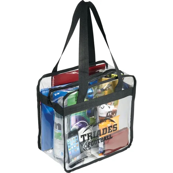 Game Day Clear Zippered Safety Tote - Game Day Clear Zippered Safety Tote - Image 3 of 4