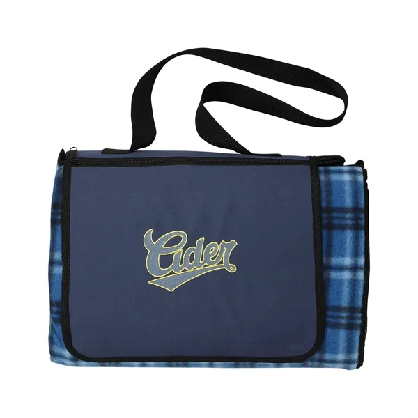 Extra Large Plaid Picnic Blanket - Extra Large Plaid Picnic Blanket - Image 4 of 7