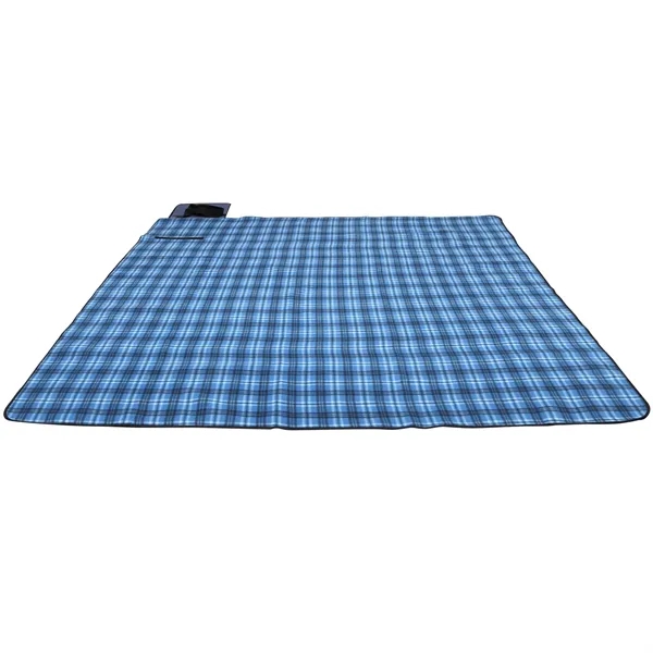 Extra Large Plaid Picnic Blanket - Extra Large Plaid Picnic Blanket - Image 5 of 7