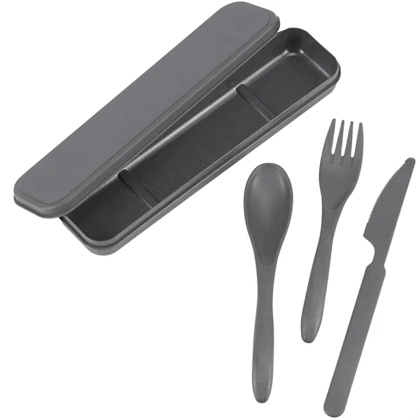 Bamboo Fiber Cutlery Set - Bamboo Fiber Cutlery Set - Image 3 of 5