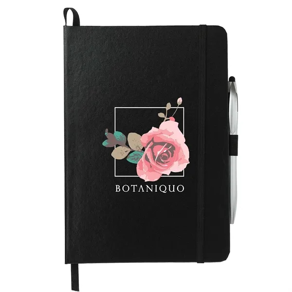 FSC® Mix 6" x 8.5" Crown Journal with Pen-Stylus - FSC® Mix 6" x 8.5" Crown Journal with Pen-Stylus - Image 0 of 3