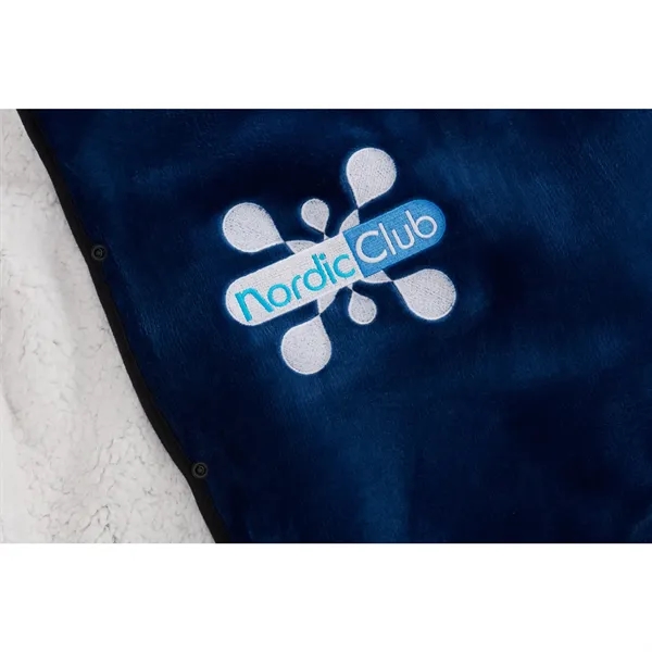 Oversized Wearable WFH Cozy Fleece Sherpa Blanket - Oversized Wearable WFH Cozy Fleece Sherpa Blanket - Image 12 of 20