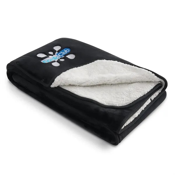 Oversized Wearable WFH Cozy Fleece Sherpa Blanket - Oversized Wearable WFH Cozy Fleece Sherpa Blanket - Image 9 of 20