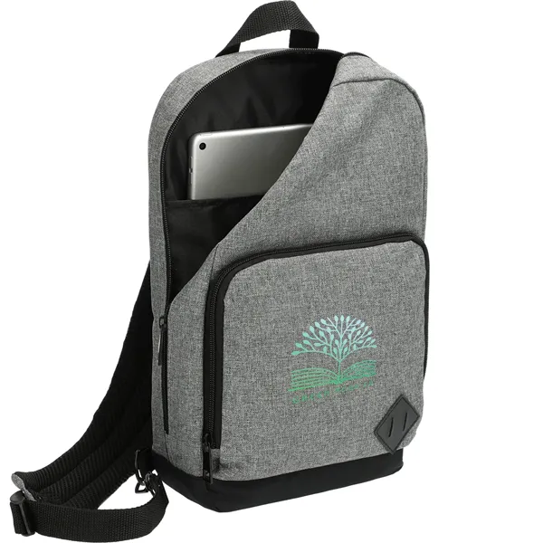 Graphite Deluxe Recycled Sling Backpack - Graphite Deluxe Recycled Sling Backpack - Image 3 of 8