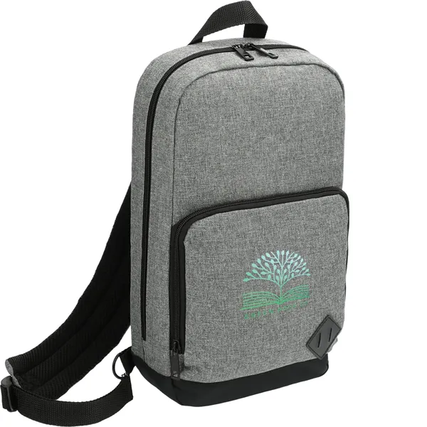 Graphite Deluxe Recycled Sling Backpack - Graphite Deluxe Recycled Sling Backpack - Image 4 of 8