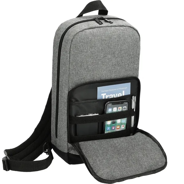 Graphite Deluxe Recycled Sling Backpack - Graphite Deluxe Recycled Sling Backpack - Image 8 of 8