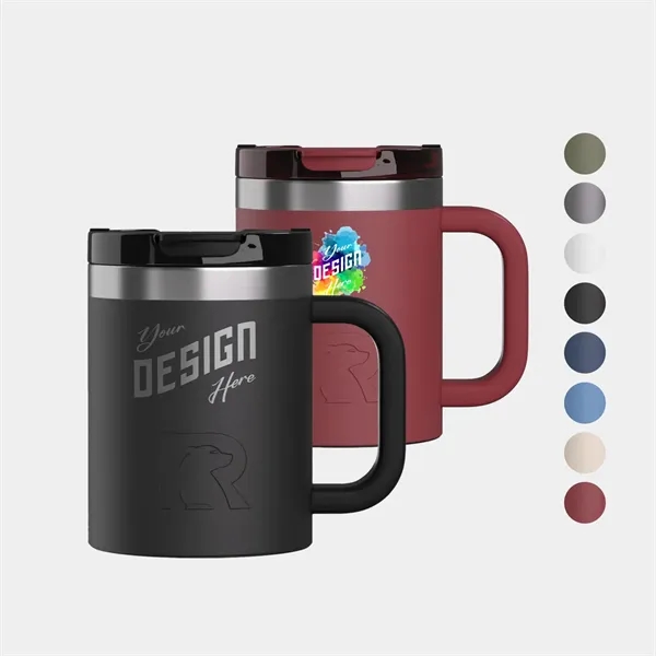 12 oz RTIC® Stainless Ceramic Lined Essential Coffee Mug - 12 oz RTIC® Stainless Ceramic Lined Essential Coffee Mug - Image 0 of 14