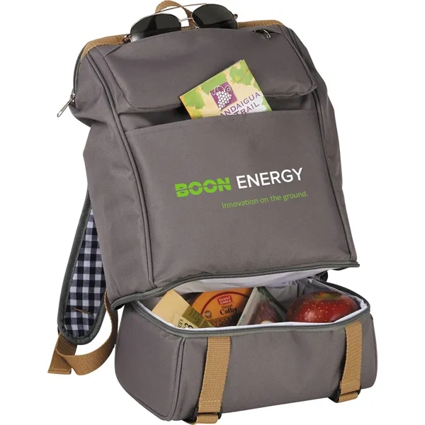 Custom Cafe Picnic Backpack for Two