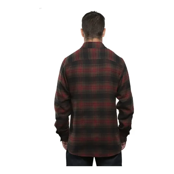 Burnside Men's Yarn-Dyed Flannel Shirt - Burnside Men's Yarn-Dyed Flannel Shirt - Image 18 of 58