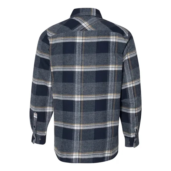 Burnside Men's Snap Front Plaid Flannel Shirt - Burnside Men's Snap Front Plaid Flannel Shirt - Image 6 of 10