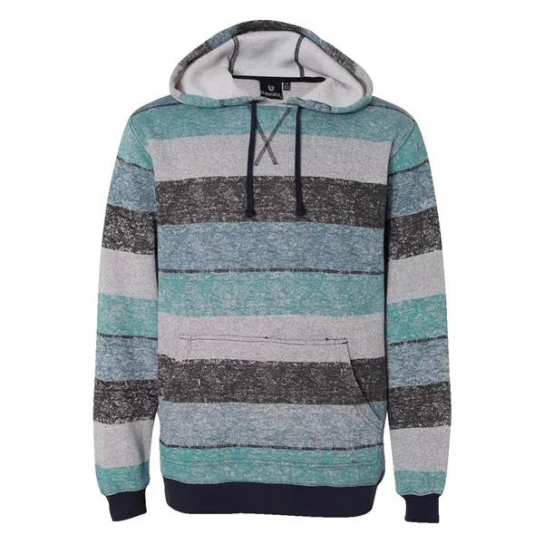 Burnside Men's Printed Stripes Fleece Sweatshirt - Burnside Men's Printed Stripes Fleece Sweatshirt - Image 0 of 8