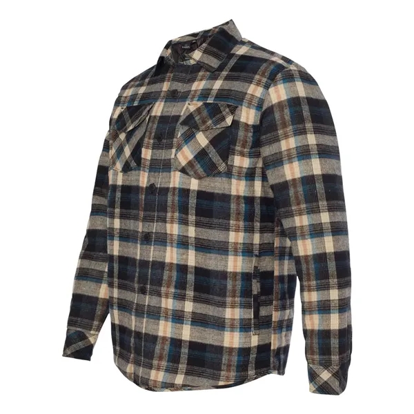 Burnside Men's Quilted Flannel Shirt Jacket - Burnside Men's Quilted Flannel Shirt Jacket - Image 9 of 13