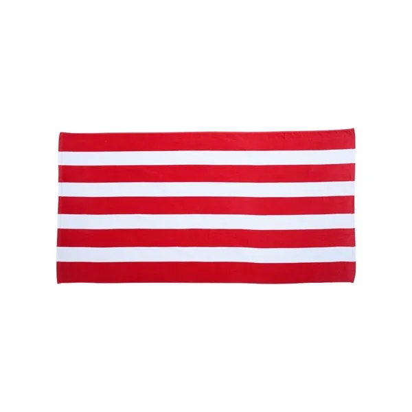 Carmel Towel Company Cabana Stripe Velour Beach Towel - Carmel Towel Company Cabana Stripe Velour Beach Towel - Image 3 of 6