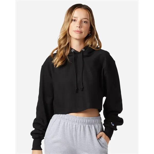 Champion Women's Reverse Weave® Hooded Cropped Sweatshirt - Champion Women's Reverse Weave® Hooded Cropped Sweatshirt - Image 0 of 0