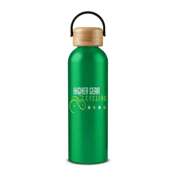 24 oz Vigor Aluminum Bottle With Bamboo Lid - 24 oz Vigor Aluminum Bottle With Bamboo Lid - Image 0 of 14