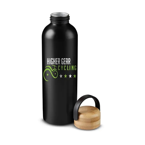 24 oz Vigor Aluminum Bottle With Bamboo Lid - 24 oz Vigor Aluminum Bottle With Bamboo Lid - Image 1 of 14