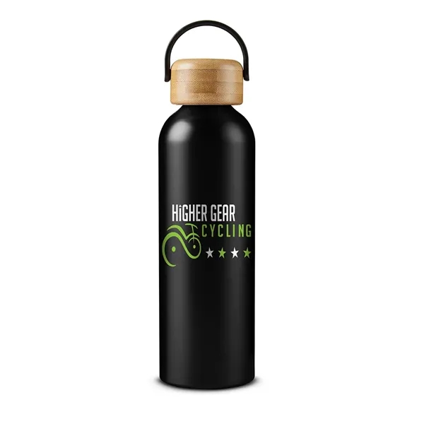 24 oz Vigor Aluminum Bottle With Bamboo Lid - 24 oz Vigor Aluminum Bottle With Bamboo Lid - Image 2 of 14