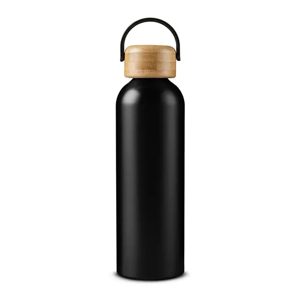 24 oz Vigor Aluminum Bottle With Bamboo Lid - 24 oz Vigor Aluminum Bottle With Bamboo Lid - Image 3 of 14