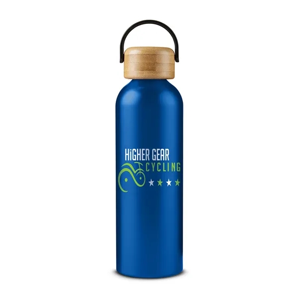 24 oz Vigor Aluminum Bottle With Bamboo Lid - 24 oz Vigor Aluminum Bottle With Bamboo Lid - Image 5 of 14