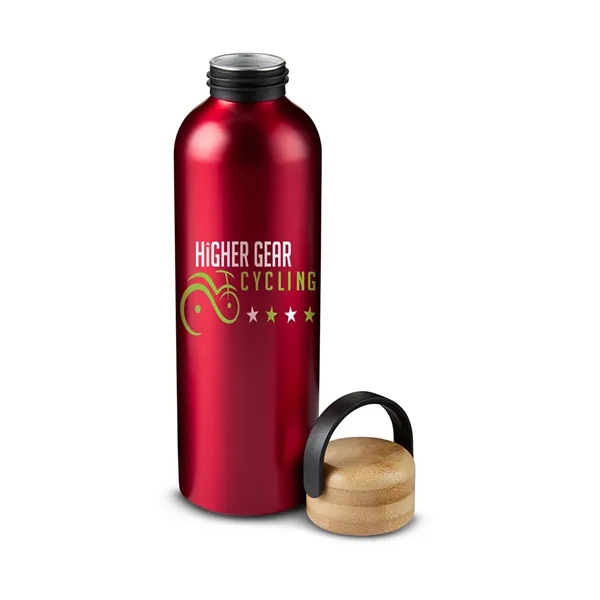 24 oz Vigor Aluminum Bottle With Bamboo Lid - 24 oz Vigor Aluminum Bottle With Bamboo Lid - Image 9 of 14