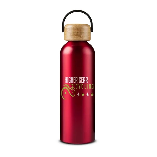 24 oz Vigor Aluminum Bottle With Bamboo Lid - 24 oz Vigor Aluminum Bottle With Bamboo Lid - Image 10 of 14