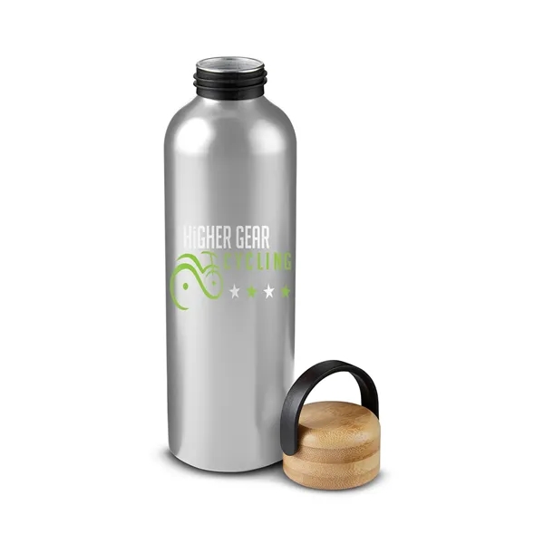 24 oz Vigor Aluminum Bottle With Bamboo Lid - 24 oz Vigor Aluminum Bottle With Bamboo Lid - Image 12 of 14