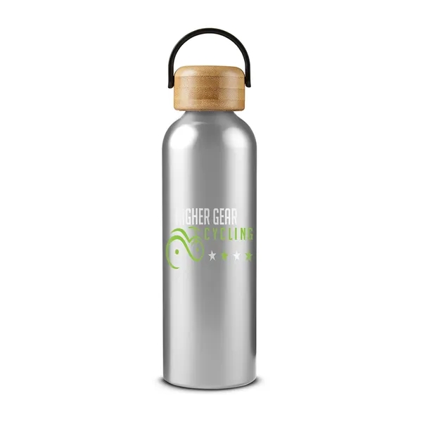 24 oz Vigor Aluminum Bottle With Bamboo Lid - 24 oz Vigor Aluminum Bottle With Bamboo Lid - Image 13 of 14