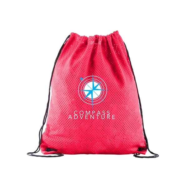 Sports Jersey Mesh Drawstring Bag - Sports Jersey Mesh Drawstring Bag - Image 2 of 3
