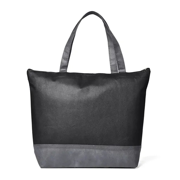 Hexagon Pattern Non-Woven Cooler Tote Bag - Hexagon Pattern Non-Woven Cooler Tote Bag - Image 3 of 9