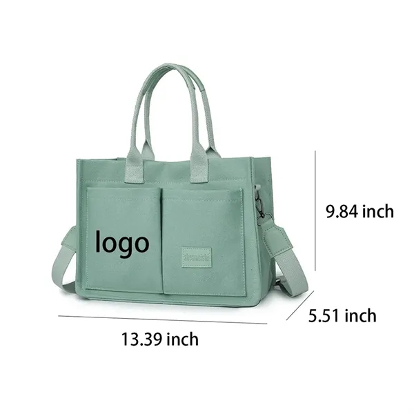 Large Canvas Totes Crossbody Bags Work Laptop Bag - Large Canvas Totes Crossbody Bags Work Laptop Bag - Image 1 of 4