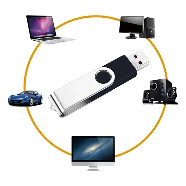 64GB USB Flash Drive USB 2.0 Stick Swivel Design - 64GB USB Flash Drive USB 2.0 Stick Swivel Design - Image 3 of 3