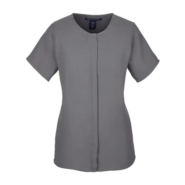 Devon & Jones Women's Perfect Fit™ Crepe Blouse - Devon & Jones Women's Perfect Fit™ Crepe Blouse - Image 5 of 7