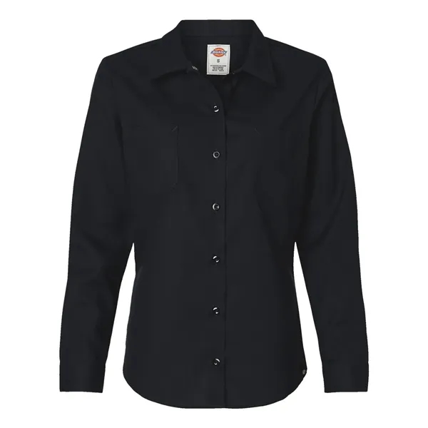 Dickies Women's Long Sleeve Industrial Work Shirt - Dickies Women's Long Sleeve Industrial Work Shirt - Image 1 of 4