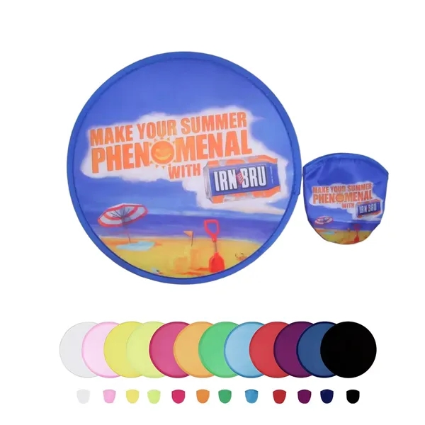 10" Fold Up Flying Disc with Pouch - 10" Fold Up Flying Disc with Pouch - Image 0 of 4