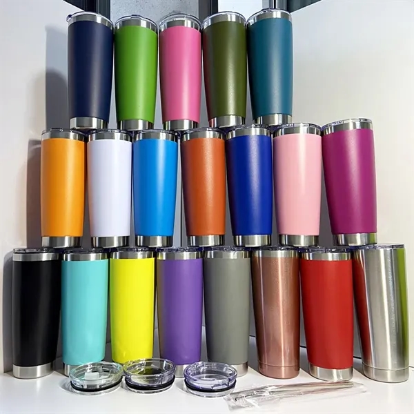 20Oz Stainless Steel Double Wall Insulated Coffee Mugs Cups - 20Oz Stainless Steel Double Wall Insulated Coffee Mugs Cups - Image 5 of 5