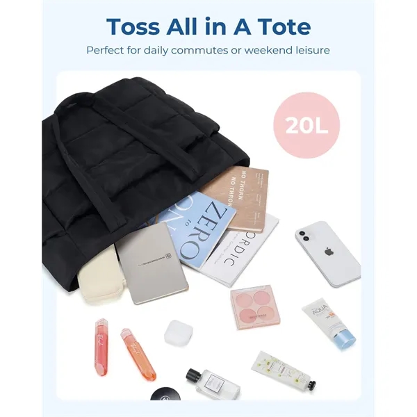 Multi-Compartment Laptop Padded Tote Bag For Work & Travel - Multi-Compartment Laptop Padded Tote Bag For Work & Travel - Image 18 of 20